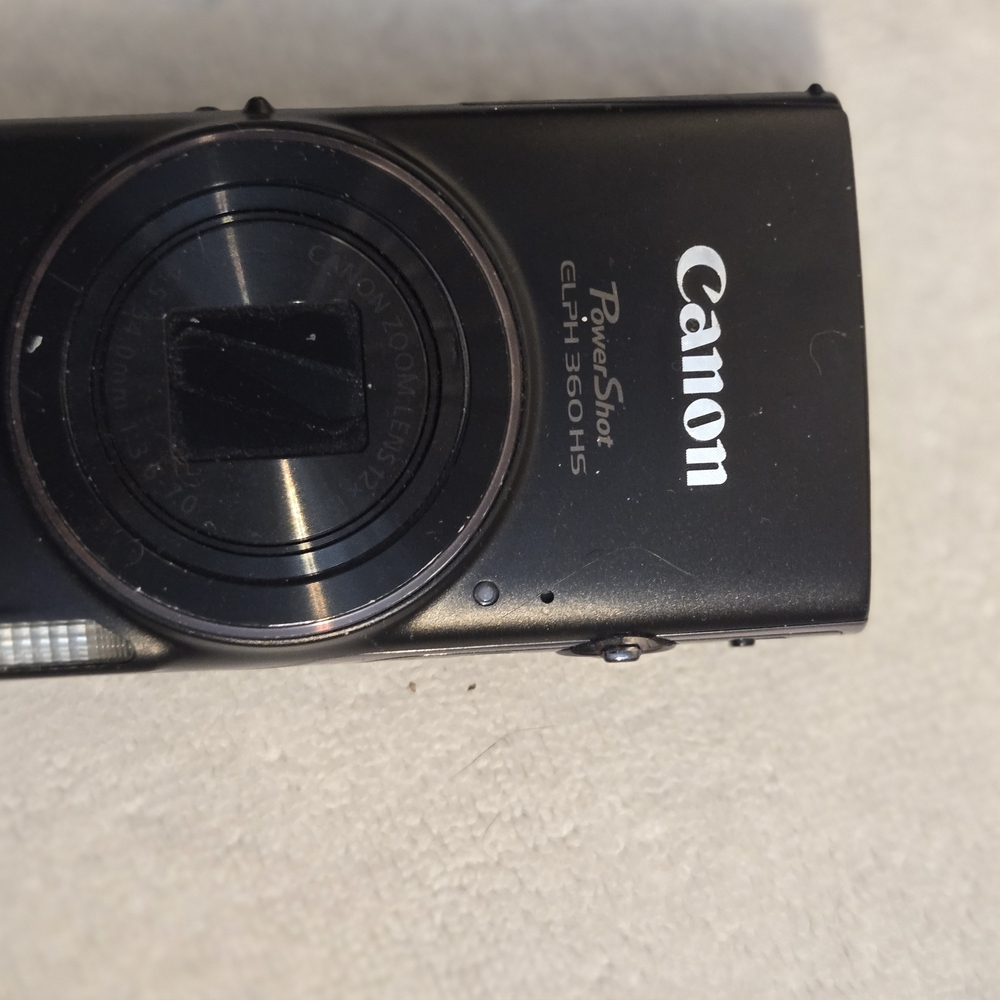 Canon PowerShot ELPH 360 HS Sleek Black Camera